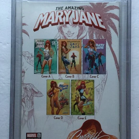 2019 Marvel Comics Amazing Mary Jane J Scott Campbell & Jay Anacleto Variants #1